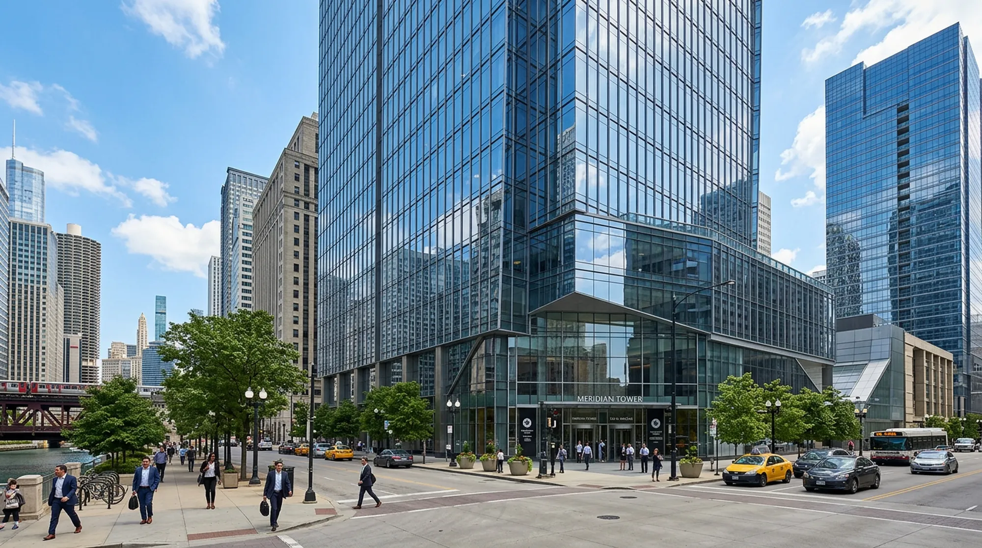 Biurowiec w centrum Chicago przy West Madison — lokalizacja czorvuntqx.info